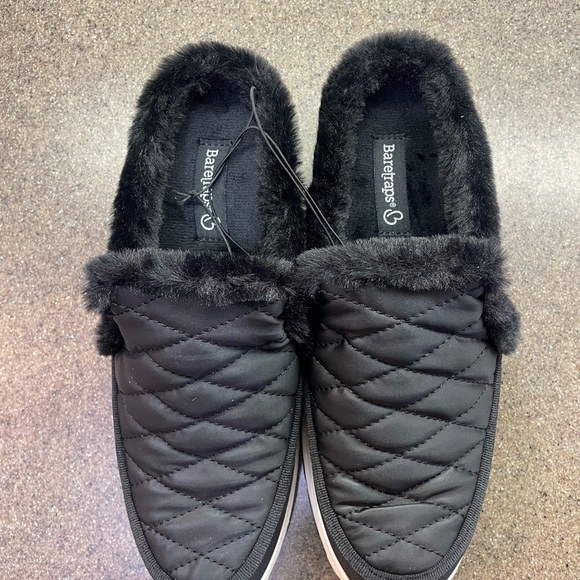 🆕 BareTraps Quilted Lined Slipper Mules Clogs, Black - Picture 6 of 8